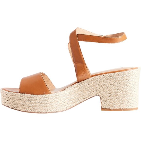 NEW Splendid Bowie Platform Wedge Sandals - Leather For Women Pecan 362SN - Picture 4 of 5